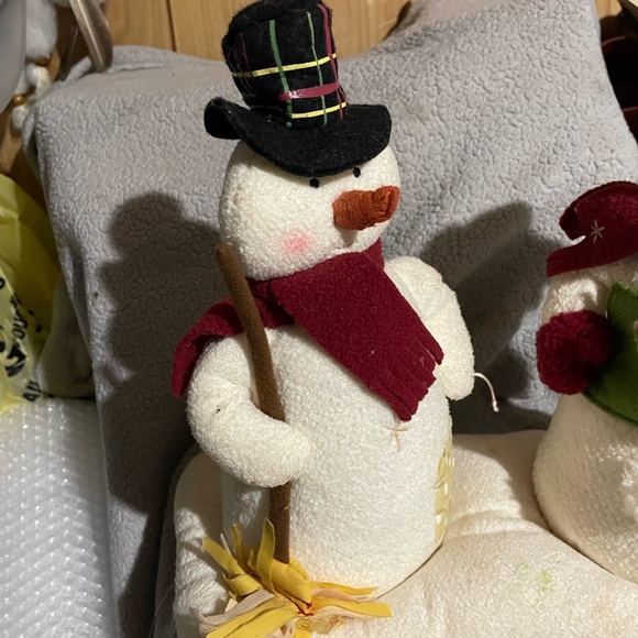 Hallmark Snowman Duo with Red and Black Accents - Picture 3 of 9